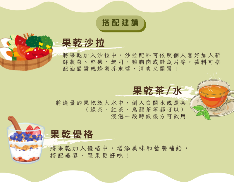 果乾食用搭配建議