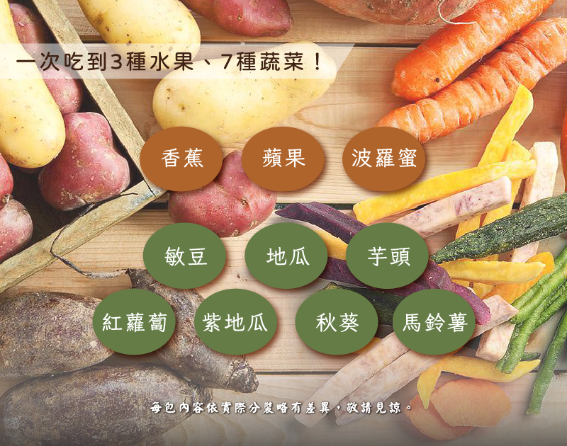 蔬果脆片商品特色